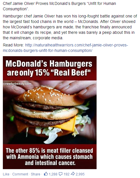 McDonalds brought down by Jamie Oliver